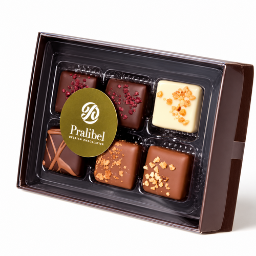 Boîte de 6 mini chocolats 72g Pralibel