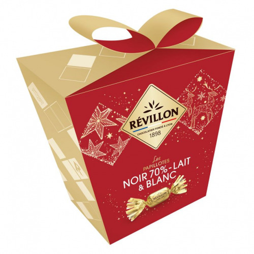 Papillottes pochette NOIR et LAIT et BLANC 300g