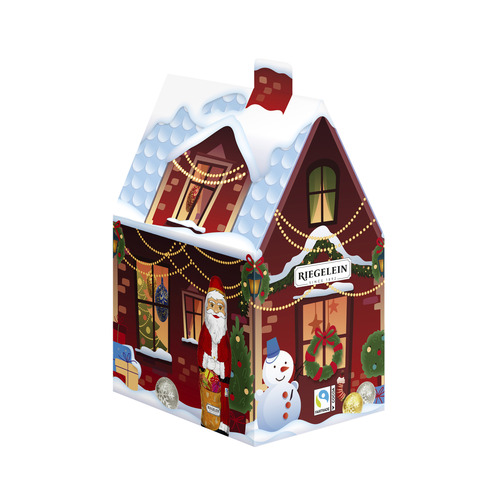 Chalet de Noël garni chocolat alu lait 174 g