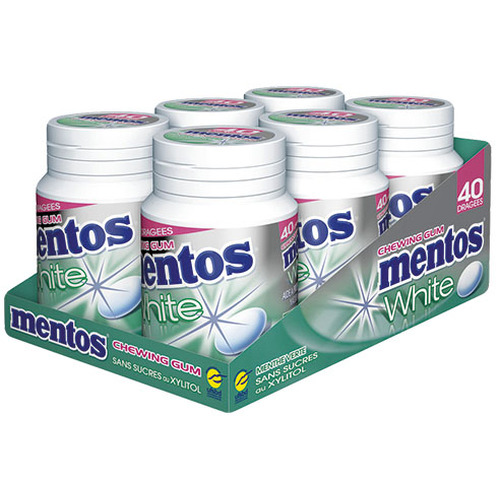 Boite de 6 pots Mentos goût Menthe verte