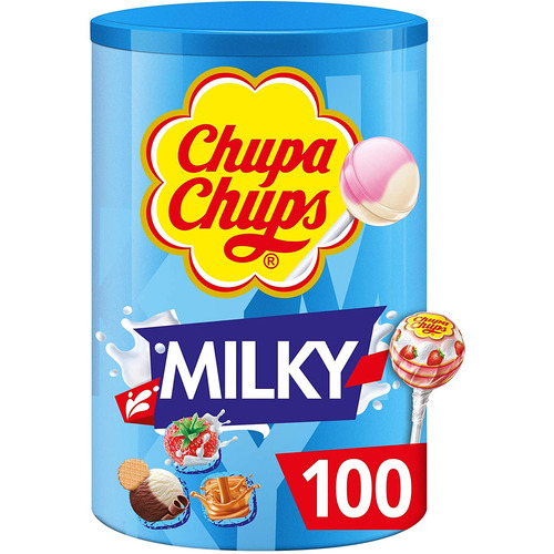 Sucettes Chupa Chups Milk Shake tubo 100