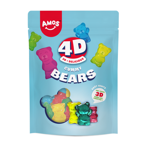 Oursons gélifiés Amos 4D 120 g