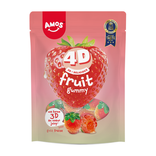 Bonbons fraise 3D Amos 120 g
