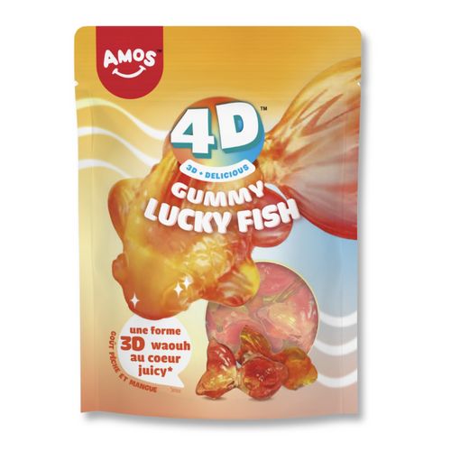 Bonbons gélifiés Amos Lucky Fish en sachet de 65 g