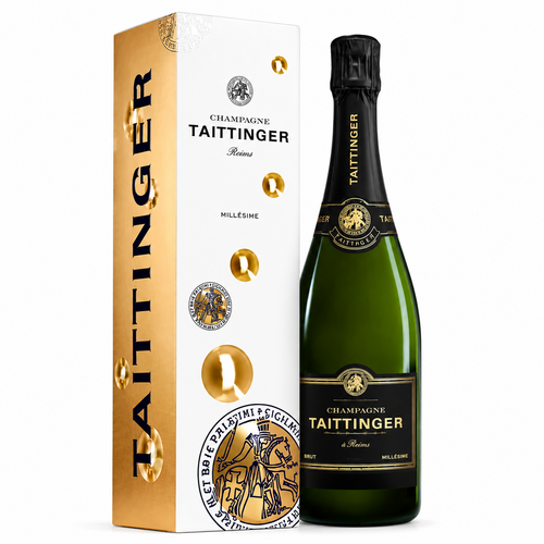 Champagne millésimé Taittinger carton de 3 bouteilles