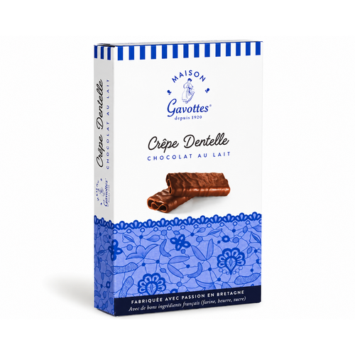 Crêpes dentelle chocolat au lait Gavottes, boîte de 100 g