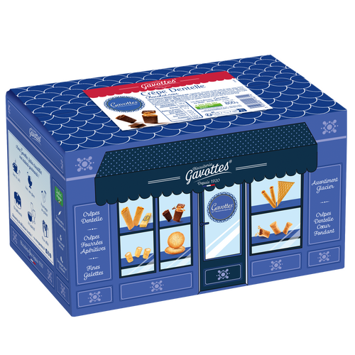 Gavottes – Coffret crêpes dentelle Chocolat Noir 800gr