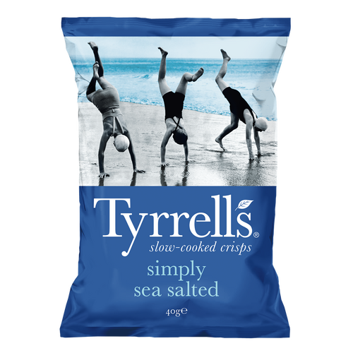 Chips légérement salée au sel de mer, 40G, Tyrrells
