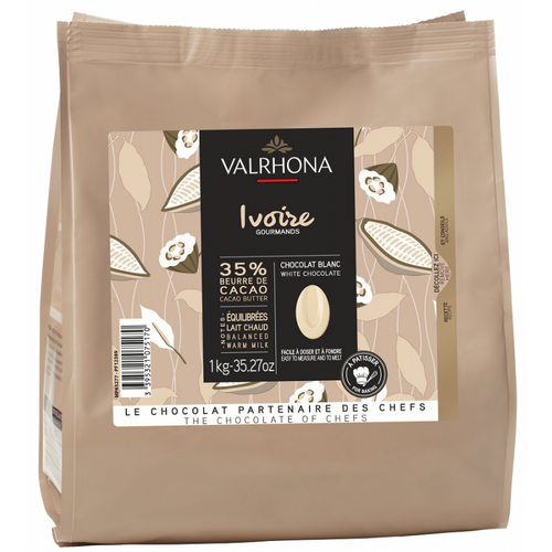 Chocolat blanc pour la pâtisserie Ivoire 35% - 1kg