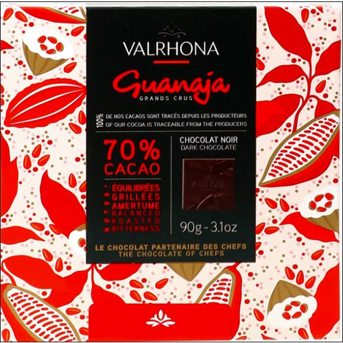 Coffret de 18 carrés de chocolat noir Guanaja 90 g Valrhona
