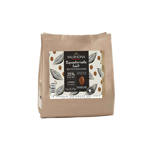 Fèves chocolat au lait Equatorial - Sac 1 kg