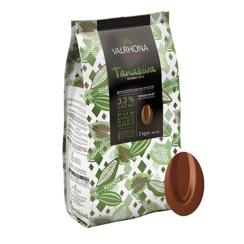 Chocolat au lait Tanariva 33 % Valrhona – Fèves – Sac 3 kg