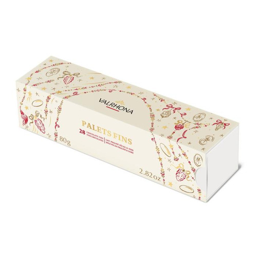Étui palets fins Valrhona 80 g