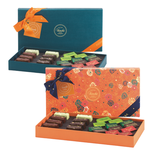 Boîte cadeau Murrine Venchi avec Lingottini et Gianduiotti assortis 223g