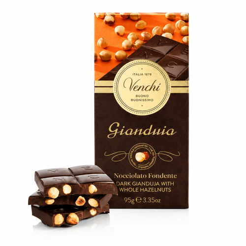 Tablette noisette gianduja noir Venchi 100 g