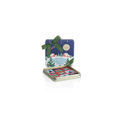Boîte cadeau en métal avec chocolats au lait et chocolat noir VENCHI 63 g