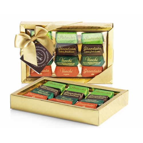 Boîtes cadeau Gianduiotti Golden Gift Venchi 110g