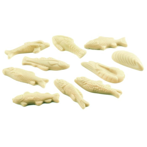 Fritures chocolat  blanc, boite de 1Kg, Weiss