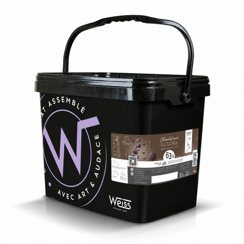 Chocolat de couverture noir Fondette Altara 63% Weiss 5 kg