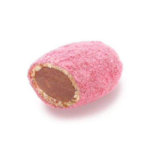 Nougamandines, couleur ROSE, 100 pieces 1.3 kg, chocolat Weiss